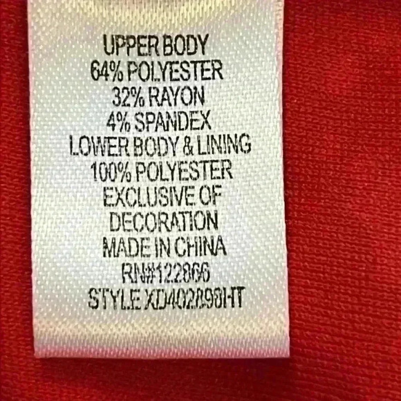 Lilt Girl’s Unicorn Dress Sz 6X Red and White Net Skirt Christmas - Picture 7 of 11